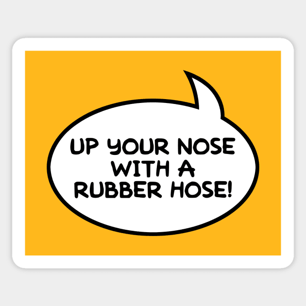 "Up Your Nose" Word Balloon Sticker by GloopTrekker